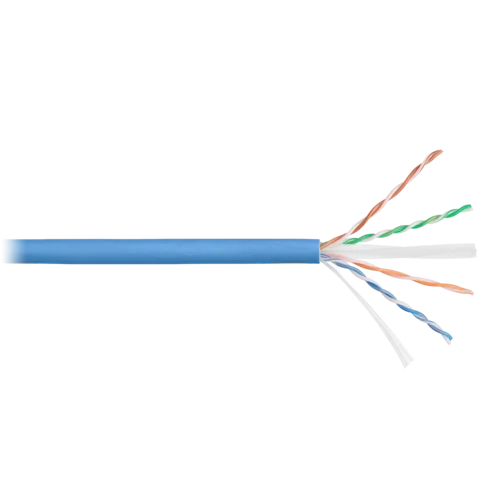 Кабель NIKOLAN U/UTP 4 пары, Кат.6a, одножильный, BC (чистая медь), 23AWG (0,57мм), внутренний, LSZH нг(А)-HFLTx, голубой, 500м Кабель NIKOLAN U/UTP 4 пары, Кат.6a, одножильный, BC (чистая медь), 23AWG (0,57мм), внутренний, LSZH нг(А)-HFLTx, голубой, 500м